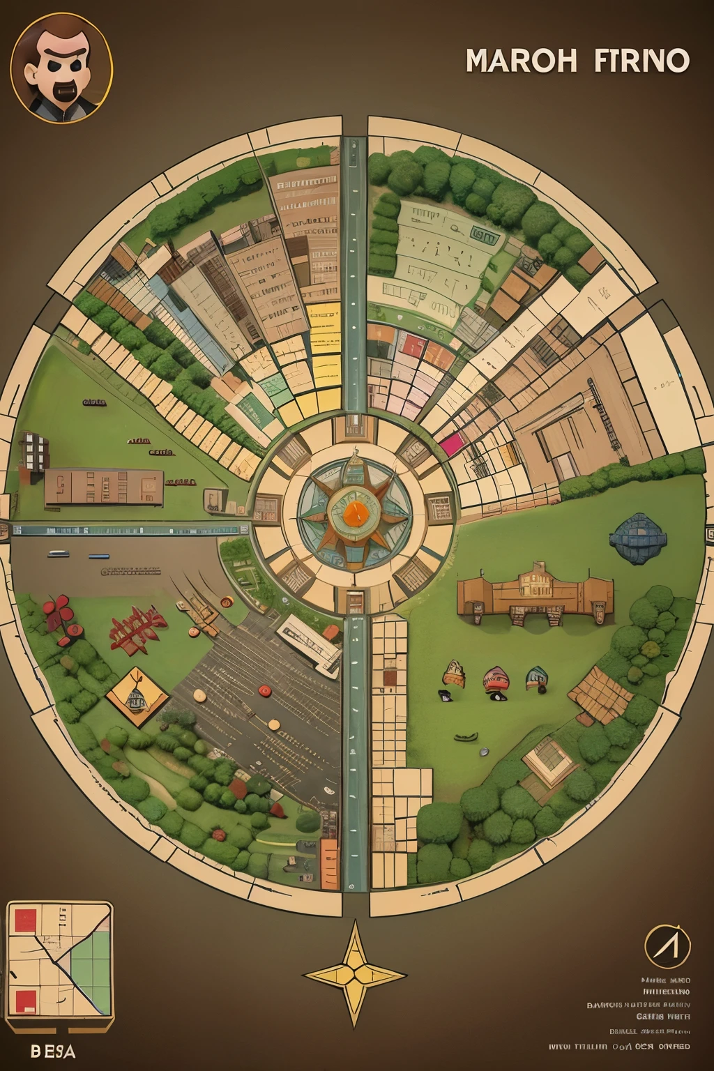 crear una imagen de un mapa, Mario Bros style make it 15 levels make the map as simple as possible