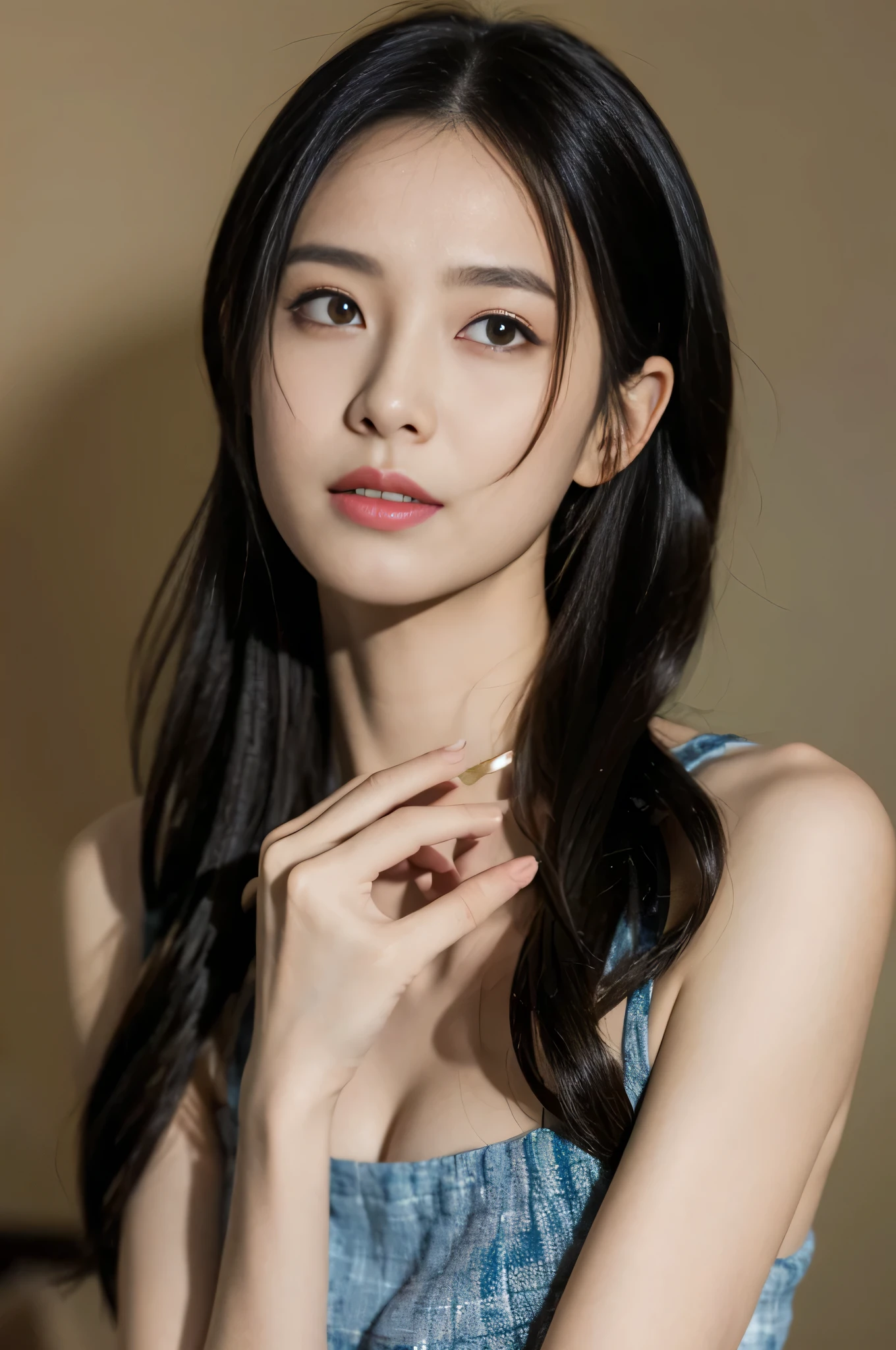 RAW photos,best quality),(lifelike,Photo lifelike:1.3),best quality,Very detailed,masterpiece,Ultra Detailed,illustration,1 girl,superior_Body,Dynamic Angle,World Generalist Theatre,messy_long_hair,best quality,Extremely detailed CG unified 8k wallpaper,,Astonishing,Light,lens_Flare,,Real People