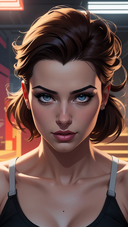 obra de arte, melhor qualidade,Cartoon style digital illustration artgerm style jil Valentin resident Evil (papel de parede extremamente detalhado da unidade CG 8k), (melhor qualidade), (best illustration), (melhor sombra), absurdos, Realistic lighting, (Abismo), lindo brilho detalhado, arte de , Cartoon style digital illustration style artgerm style Cartoon style digital illustration artgerm style