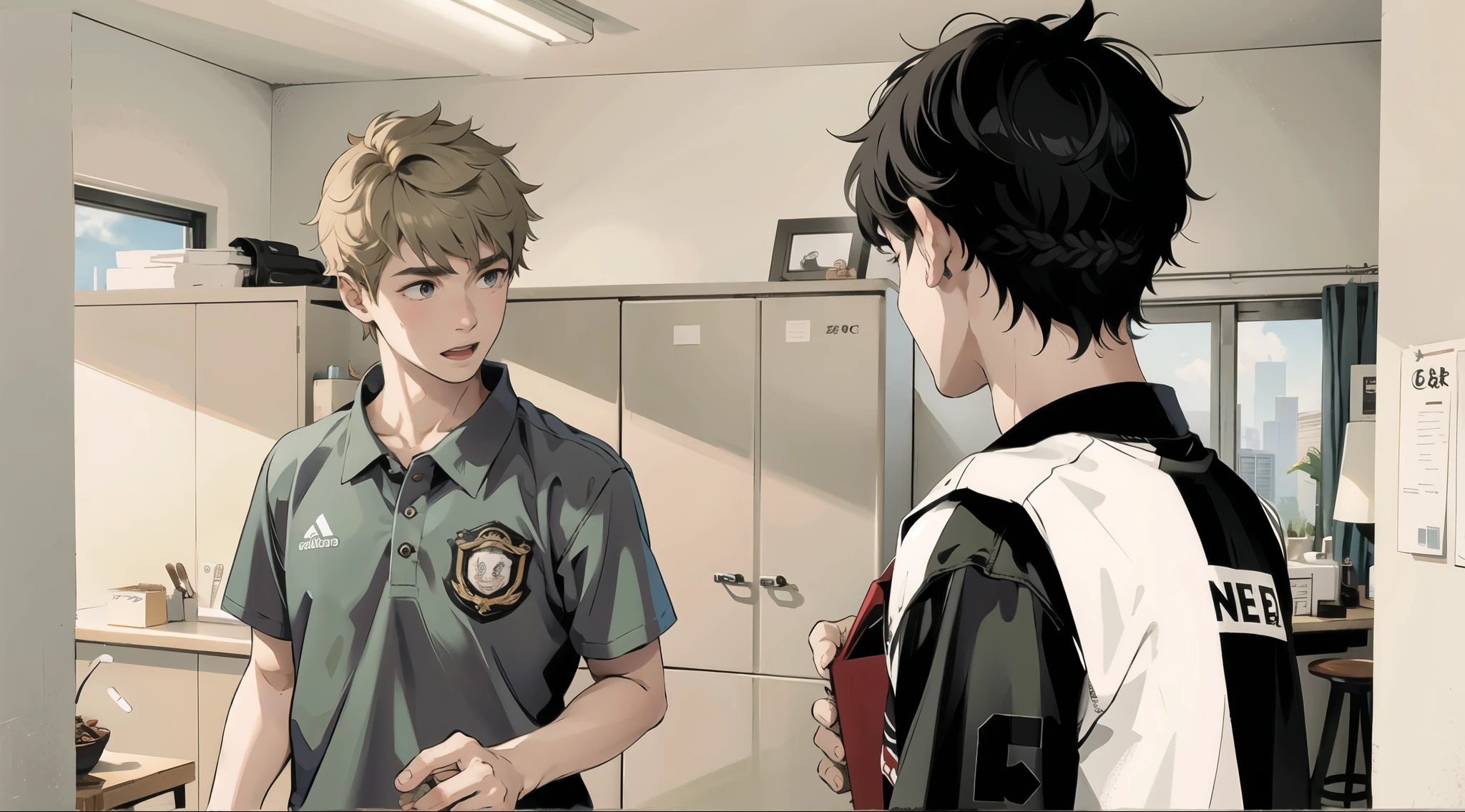 there are two cute 16 year old boys