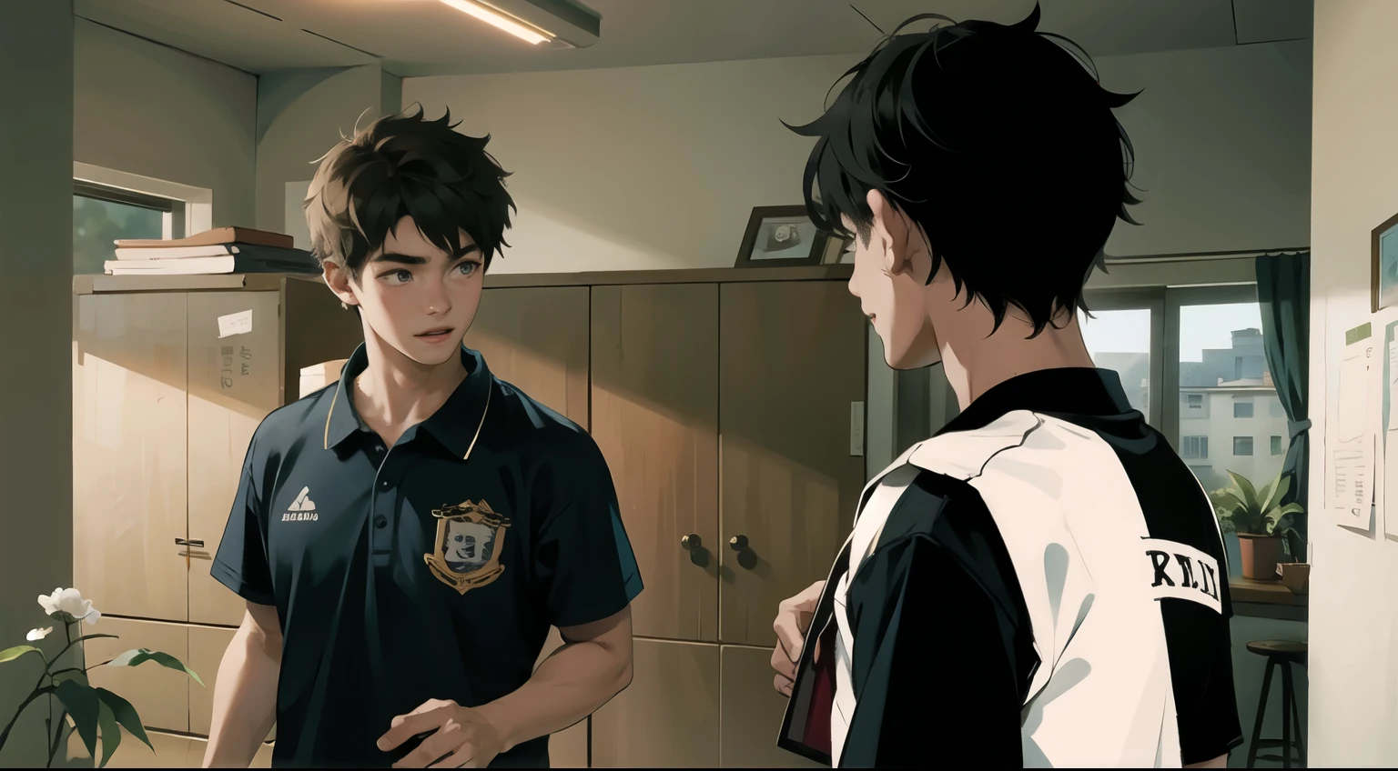 There are two cute 19 year old boys