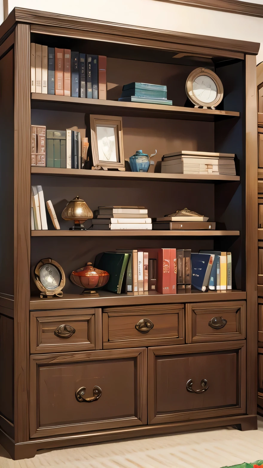 Chinese style bookshelf front,No characters