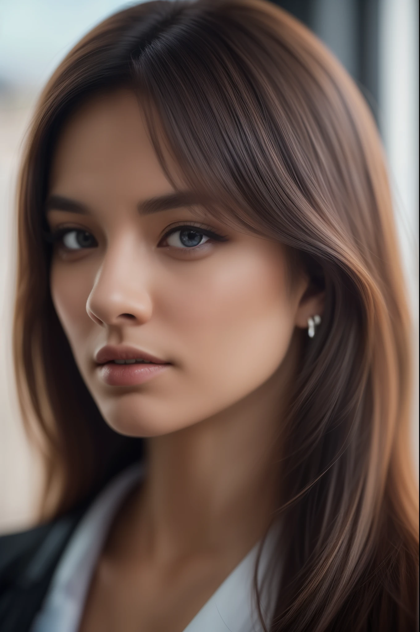 tmasterpiece,best qualtiy,hdr, hyper HD, 8K,Bokeh,Ultra-fine painting,Sharp focus,Physically-based rendering,Extreme detail description,portraitures,half-body photo,looking at viewer, (EOS R8, 50 millimeters, F1.2, 8K, RAW photo:1.2)