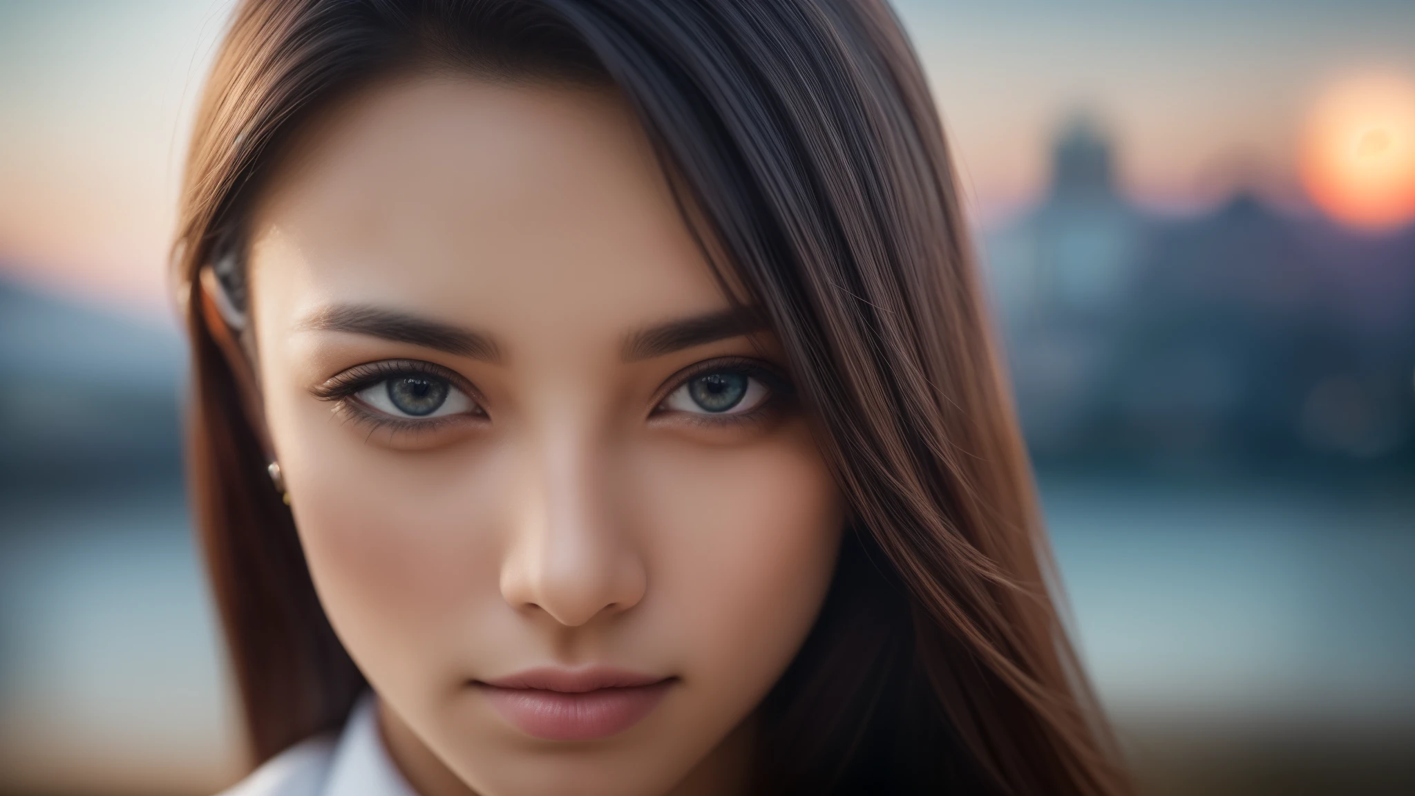 tmasterpiece,best qualtiy,hdr, hyper HD, 8K,Bokeh,Ultra-fine painting,Sharp focus,Physically-based rendering,Extreme detail description,portraitures,half-body photo，looking at viewer, (EOS R8, 50 millimeters, F1.2, 8K, RAW photo:1.2)