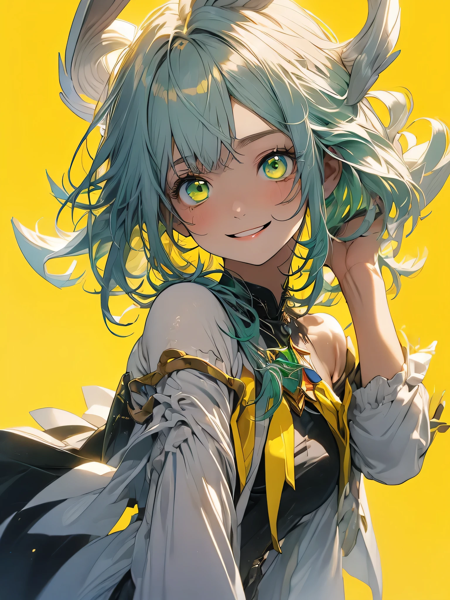 (Shiny skin,Melancholic expression、Very detailed),((1 girl)),(Perfect Face, Detailed face, Beautiful Eyes,Perfect hands,Perfect Fingers), (Medium chest:1.2,Wicked Smile:1.4),(Mature Woman:1.4),Cowboy Shot,embarrassing incident、thick,throw, (From below:1.4),short hair, Straight HARE,((Black dress))、((8k wallpaper)),Bare Chest,Cleavage, window,The chest comes out,Transparent clothes、(((Yellow background:1.5)))、Place your arms behind your back、EMPose according to bust size、(A gust of wind blowing from beneath your feet:1.2)、terrace、((Make sure nothing is visible except the person))、((Black long lace)),index, (Green Eyes:1.5), ((Gray Hair)), Long Hair, habit,sit、Thin legs,Open towel、Pantascular Pussy、Squat、ginkgo leaf、Yellow tree、Yellow across the board、Reveal