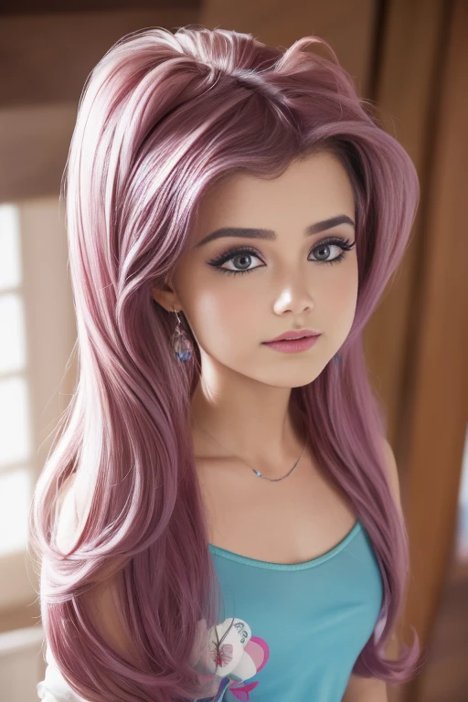 (La mejor calidad, 4k, 8k, Altas Resoluciones, Obra maestra:1.2), Ultra detallado, cara detallada, Labios y ojos detallados..........., lindo maquillaje , aspecto atractivo, Rostro expresivo, realista,
Romper ,Beautiful Caucasian woman with shoulder length messy wavy pink hair, 17 years old, Grandes ojos azules, piel clara, slim and athletic, cabello que cubre un ojo,
Romper (montar a caballo), (dynamic pose), (desnudo), senos grandes , excited expression, Luz solar suave iluminando la escena, Sutil movimiento del viento en el cabello, happy expression, gloomy atmosphere, afable, Natural lighting that emphasizes your features..........., Subtle shadows that add depth and dimension to the image..........., (maduro) ruidosa, mlp Fluttershy