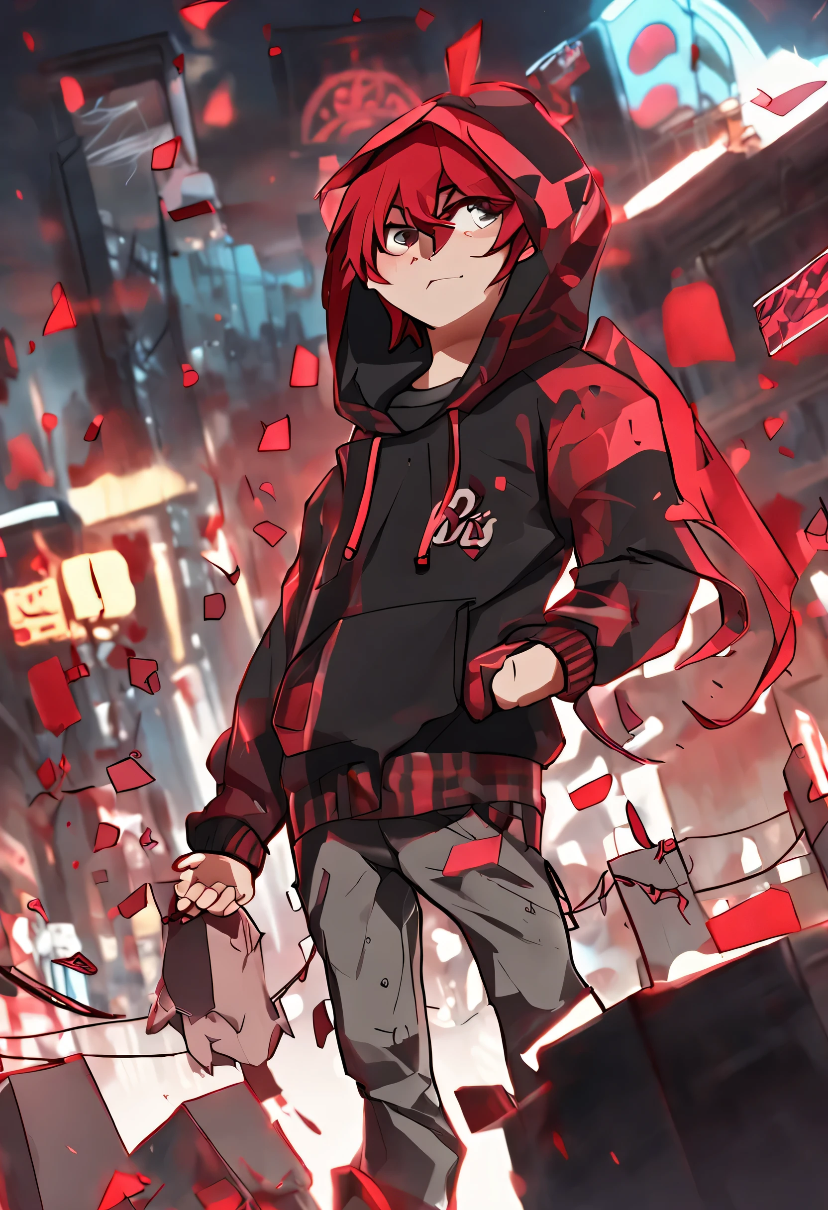 roblox anime capuz vermelho garoto de cabelo ruivo (homem)