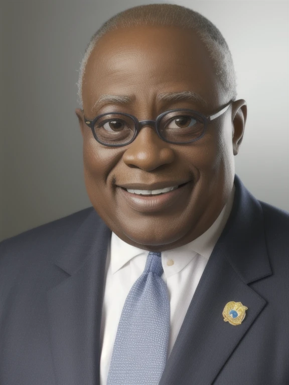 Presidente de Ghana  , de piel oscura , he is 80 years old,realista Detallado Hd estilo Pixar, tiene arrugas 