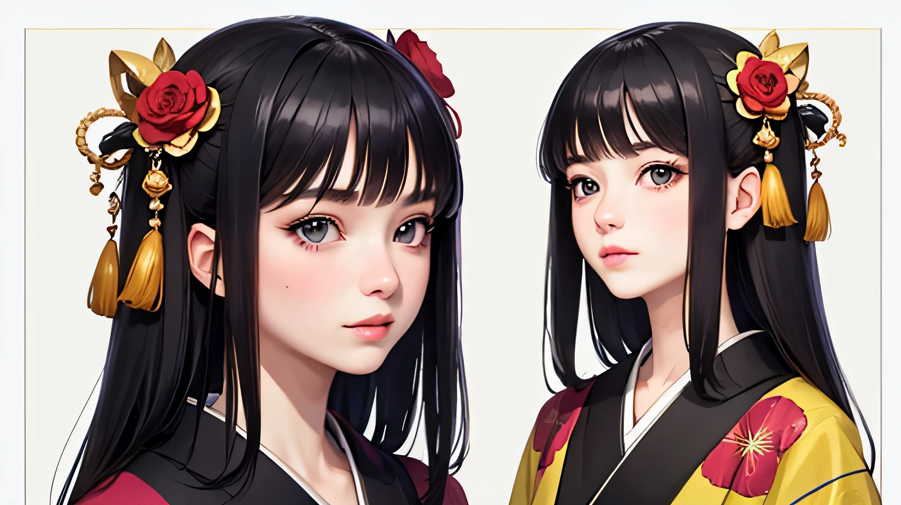 ((masterpiece)), (detailed), Perfect Face,Kimono Girl