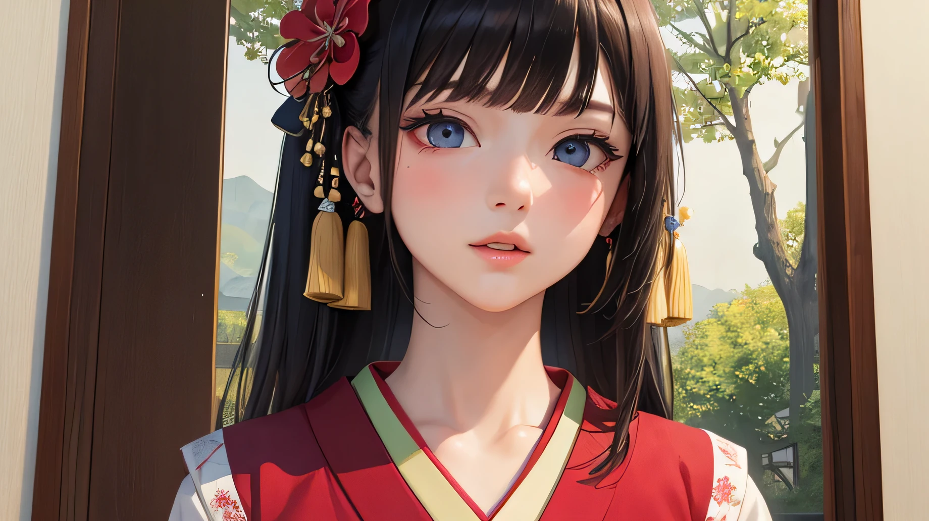  ((masterpiece)), (detailed), Perfect Face,Kimono Girl