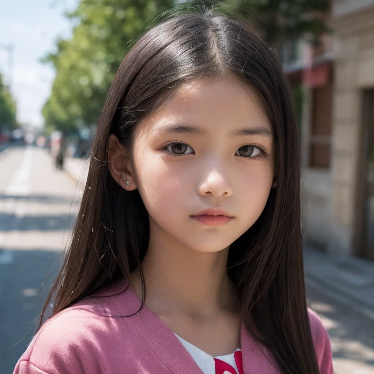 black long hair naked girlchild shortstature elementaryschoolstudent real