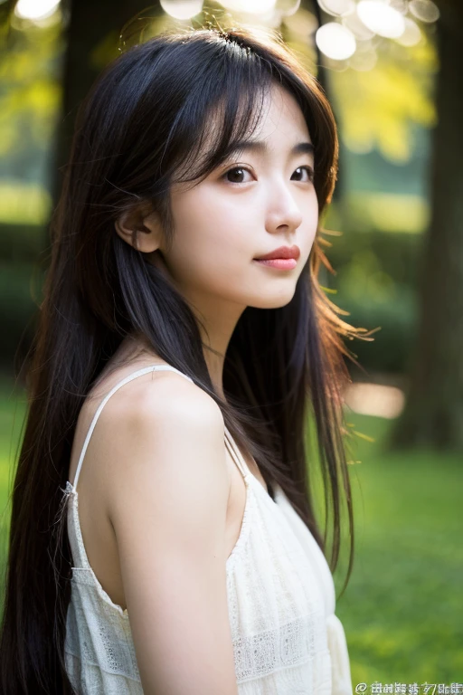 Ultra HD、woman、profile、Long Hair、Japanese、Realistic、Bathed in light