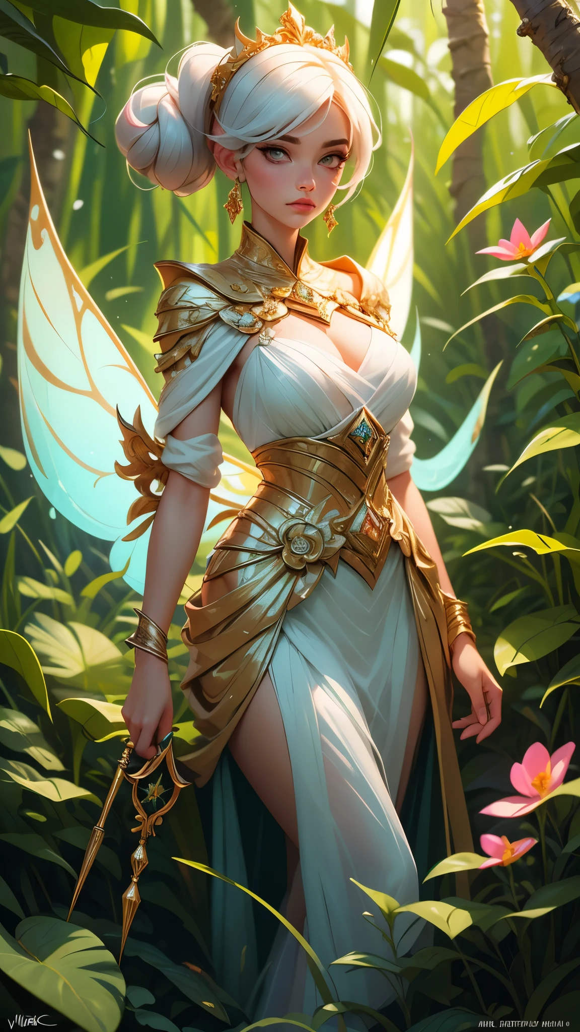 ((highest quality)),(ultra high resolution),(Super detailed),(detailed description),((best CG)),(best work of art),super precision art,amazing drawing art,(Fantasy art with precise details:1.5), (Female Fairy:1.6),(beautiful and well-shaped face:1.5),smile:1.7,(Clothes made of intricately detailed cloth:1.6,ring:1.2),(Dragonfly feathers:1.6),A field of flowers:1.7,soft sunlight:1.8