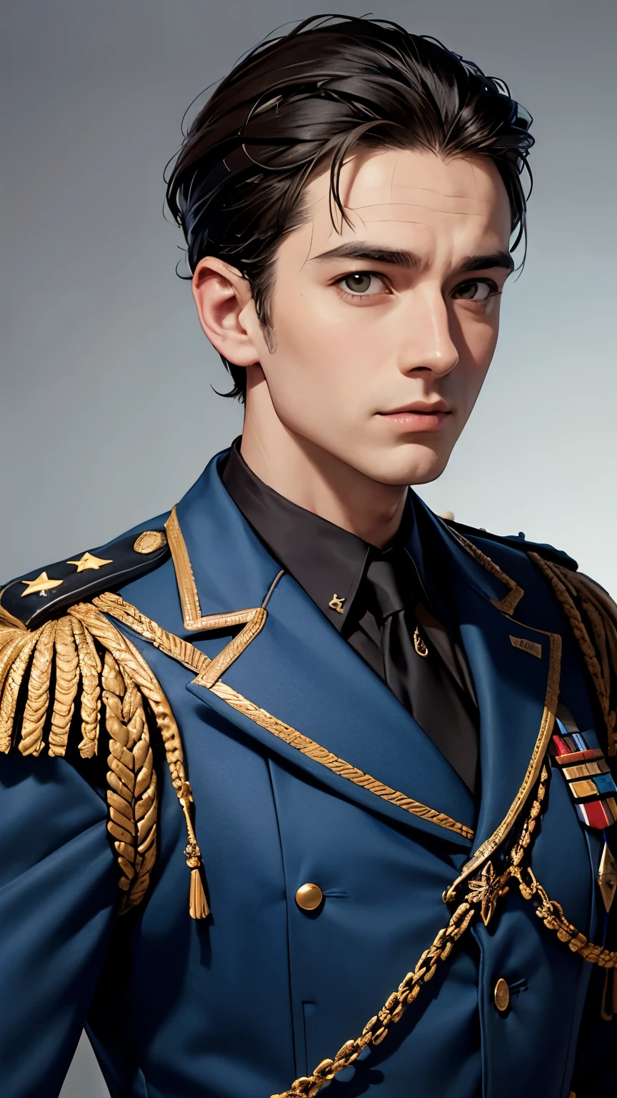 arafed photo of a man in a military uniform posing for a picture, dougherty patrick, arnold armitage, close portrait, portrait close - up, gilbert williams, ted naismith, john longstaff, tolkien, felix kelly, frank stephenson, henri moore, closeup portrait, theodore ralli, j.r.r. tolkien, george hull