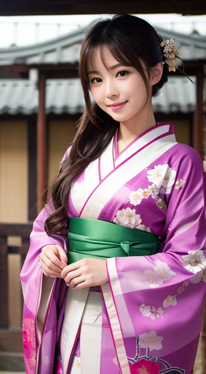 Tabletop、highest quality、Very detailed、girl wearing kimono、new year japan