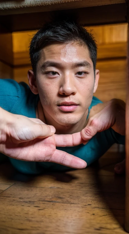 Handsome man , Korean man, all fours , sexy