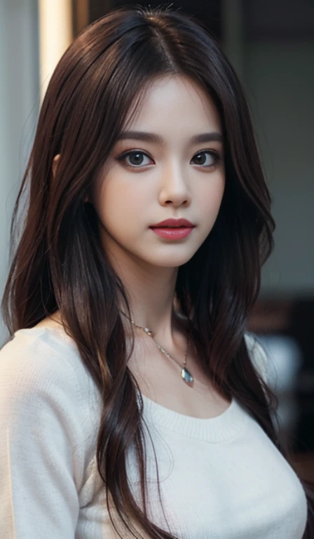 8k, Masterpiece, raw photos, best quality, realistic, Very detailed CG unity 8k wallpaper., depth of field, Cinema-grade lighting, lens flare, Ray tracing, (Very beautiful face, beautiful lips, beautiful eyes), A face with intricate details, ((Ultra-detailed skin), รูปถ่ายของสาวสวย 1 คนbest quality, Ultra high resolution, (realistically:1.4),cute hair clip,1 girl,long red hair,cropped sweater ,Beautiful woman with a slender figure:1.4, Pronounced abdomen:1.4, on the island,A particularly detailed face,Exquisite eyes,Double eyelids,choker necklace