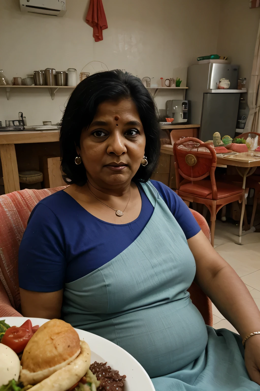 Indian fat house wife  age 56
