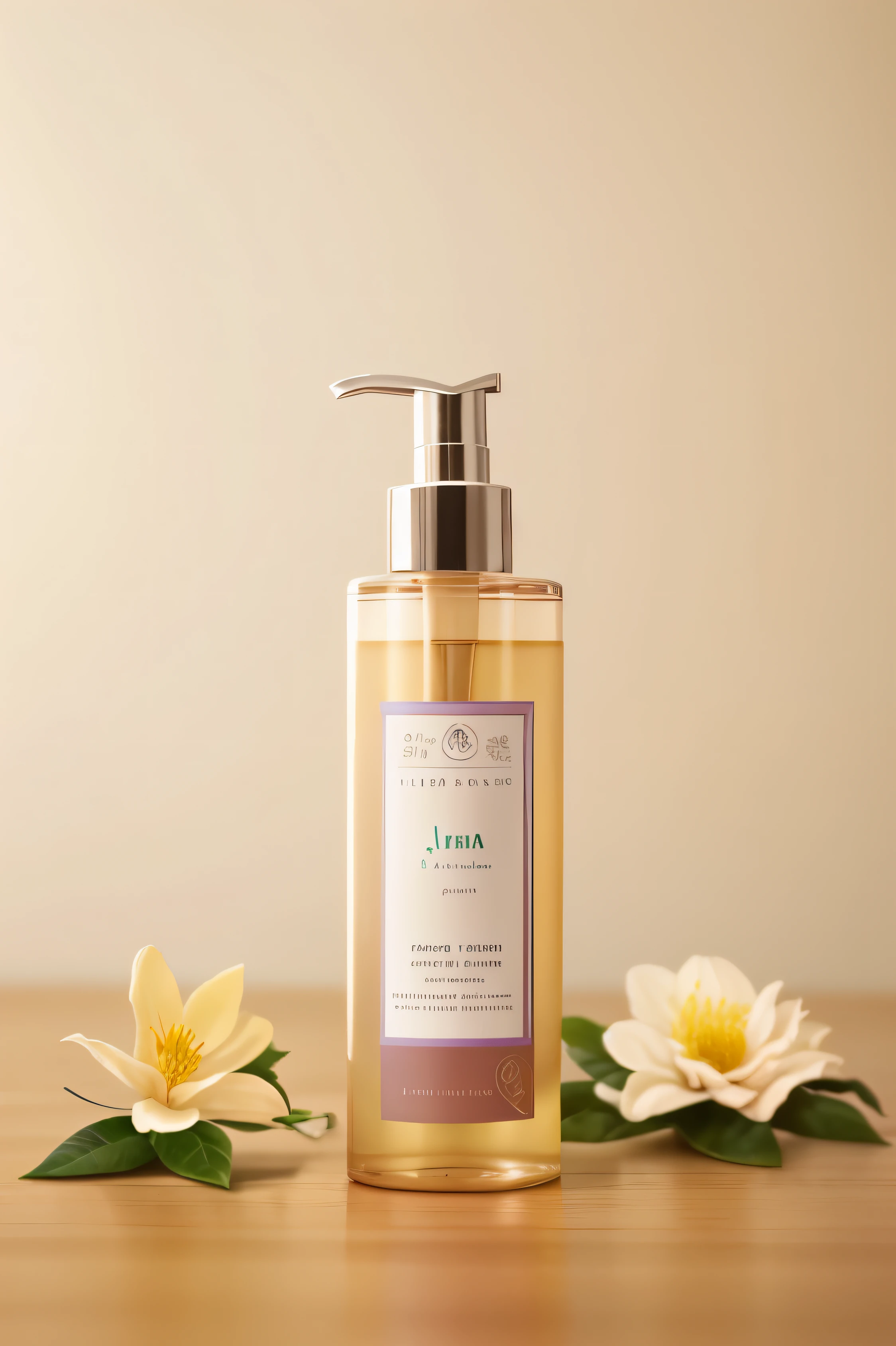 Turn the product into a facial cleanser,The flower turns into jasmine,The background turns blue