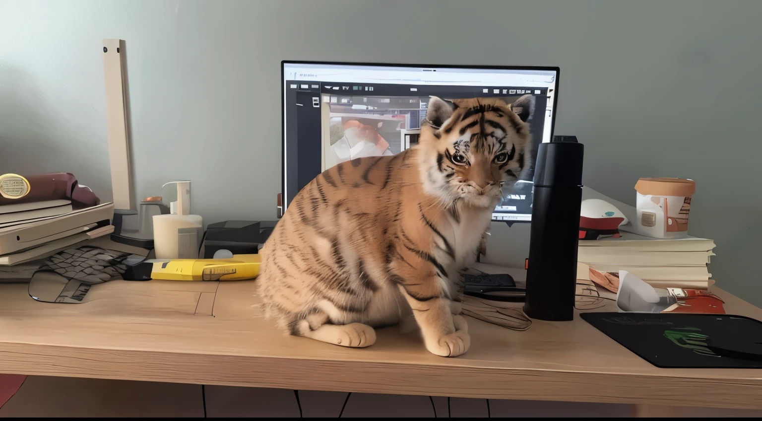 Turn this cat into a tiger