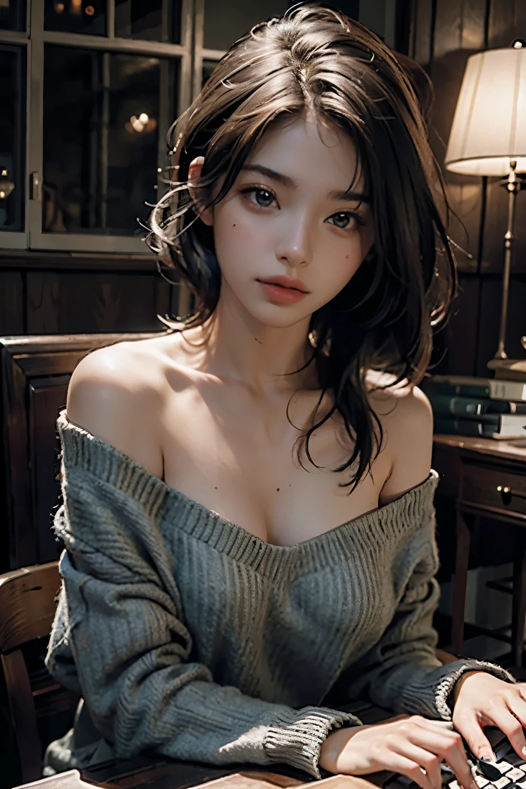beauty woman,long haired,Lie down,black lence stockings,short skirts,Clothes translucent,Spread your legs,,Bare shoulders,Leaky yin,get blush,Stick out your tongue,Facial hyper-detail,tears,inside room,There are water stains on the ground,tiles,deep of field,Ultra-high resolution HD --auto