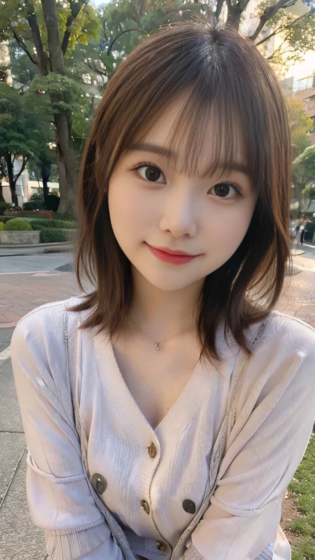 - (Best Quality, 8K, Photo Realistic), 20-year-old woman, Medium Hair, shy expression, small bust, wearing long sleeve cardigan, in a park
- Top quality, 8k resolution, cute young woman, 20 years old, medium hair, shy smile, small breasts, wearing a long-sleeve cardigan, park background
- (Best Quality: 1.5), Cute expression, small bust, medium hair, shy smile, long sleeve cardigan, park setting, 20-year-old female, photorealistic 8k
- Ultra high resolution, adorable 20-year-old woman, medium-length hair, shy smile, , long sleeve cardigan, in the natural setting of a park
- 8k, masterpiece, cute 20-year-old woman with medium hair, shy smile, wearing a cardigan in a park, small bust, best lighting
