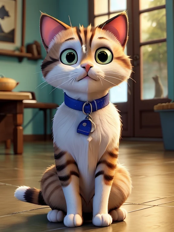 Cat gazes at his mother's still form, memories of happier times flood his mind.