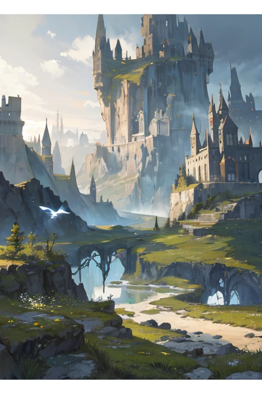 Heath of the Wilderness、highest quality, extremely delicate and beautiful, Fantasy Landscape, Depth of written boundary, High resolution, Complex, delicate,