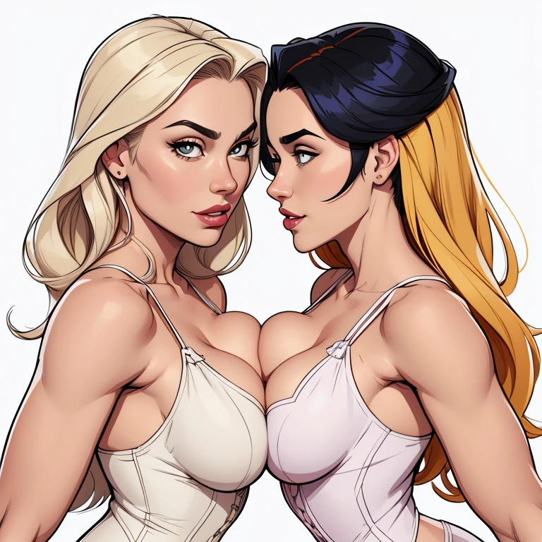 Personagens estilo artgerm femininas Yvonne Strahovski estilo de desenho animado:1.2), Woman from southern Brazil Drawing Gaucha ART Artline white background woman Cartoon image of a woman , roupas sensuais , garota super valente destemida , Ilustra??o estilo desenho animado, estilo de arte dos desenhos animados, estilo de arte dos desenhos animados, digital illustration style, design de personagens altamente detalhado, arte digital detalhada fofa, City fan art, design de personagem retrato, beautiful digital illustration, retrato de alta qualidade, arte em quadrinhos, retrato do design do personagem, Busty without clothes and medium breasts female character two girlfriends Beautiful character pose in dynamic pose two women together Yvonne Strahovski on the left and together with Jennifer Connelly on the right with a symmetrical body with a corset and beautiful breasts, corpo bem definido, delicado e sensual, estilo de desenho animado, digital illustration with each other artgerm style Angelica - Fate/Kaleid Liner Prisma Illya style Cartoon style digital illustration colorful background diverse attractive woman sesy beautiful symmetrical breasts female beautiful breasts in style Cartoon style digital illustration artwork, melhor qualidade,Cartoon style digital illustration style Jill Valentin resident Evil (papel de parede extremamente detalhado da unidade CG 8k), (melhor qualidade), (best illustration), (melhor sombra), absurdos, Realistic lighting, (Abismo), lindo brilho detalhado, arte de , Cartoon style digital illustration style artgermstyle Cartoon style digital illustration