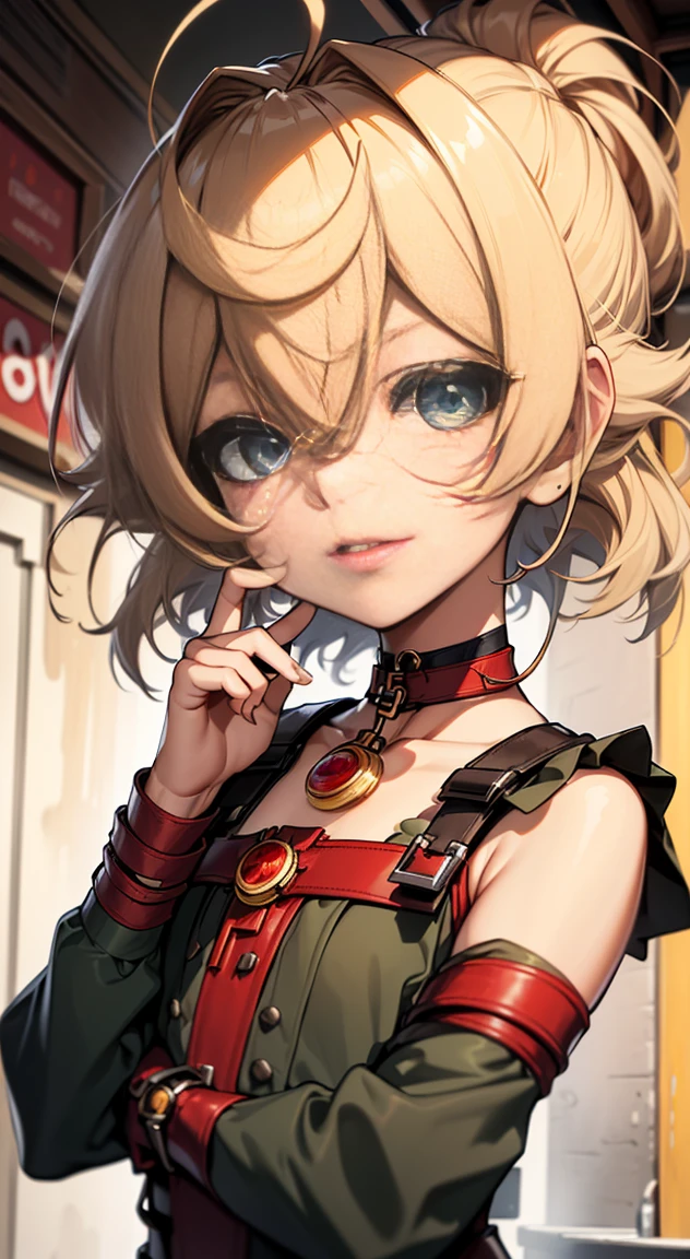 (um close、maximum quality、alto detalhamento、detalhes ricos da pele、nffsw)、(melhor qualidade, 8K, oil painting, mesa:1.2), ultra-detalhado, (Realista, fotorrealista:1.37), (((BODYSHOT COMPLETO)))、cores vibrantes, (((Point your index finger to the sky)))、(((Red Bondage)))、(((I wear a choker around my neck)))、(((Atmosfera sexy)))、(((mulher de vinte anos)))、(((dedo indicador na lateral do rosto)))、((Red lips))、(((Roupas vermelhas)))、((Bust isDcups))、(((cabelo castanho claro)))、(((longo)))、((( Parede branca do fundo))), (((Sorriso altista)))、(((decote do peito)))、(((Penteados femininos)))、(((cabelo longo)))、(((Na frente de uma parede branca)))、(((cabelo castanho claro)))、(((I put my hand on the side of my face)))、(((A Face do Pensamento)))、(((It's a sleeveless outfit)))、(((I wear bright red bondage)))、(((The chest circumference is 85 cm)))、(((Seios pequenos)))