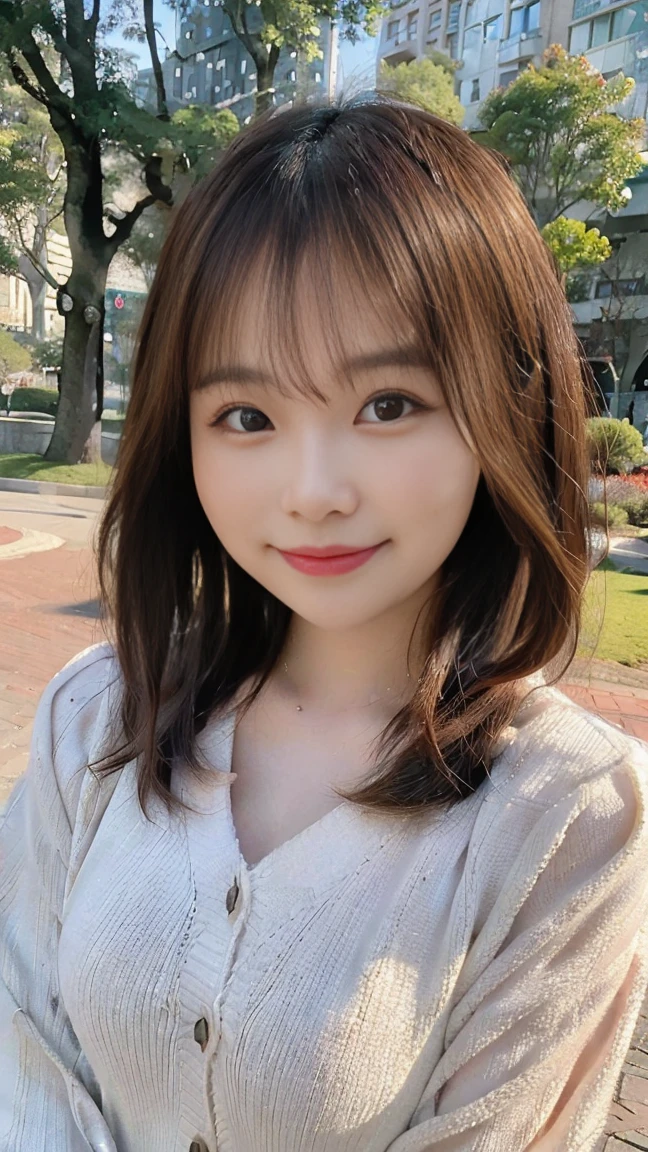 - (Best Quality, 8K, Photo Realistic), 20-year-old woman, Medium Hair brushing up, beaming smile with eyes closed, small bust, wearing long sleeve cardigan, looking away, in a park
- Top quality, 8k resolution, cute young woman, 20 years old, medium hair, joyous smile with eyes shut, small breasts, wearing a long-sleeve cardigan, brushing hair back, park background
- (Best Quality: 1.5), Joyful expression, small bust, medium hair swept back, laughing with eyes closed, long sleeve cardigan, gazing distantly, in a park setting, 20-year-old female, photorealistic 8k
- Ultra high resolution, adorable 20-year-old woman, medium-length hair, full joyful smile with eyes closed, , long sleeve cardigan, brushing hair, looking afar in a park
- 8k, masterpiece, cute 20-year-old woman with medium hair, cheerful laughter with eyes closed, brushing hair back, wearing a cardigan in a park, small bust, best lighting, looking into the distance