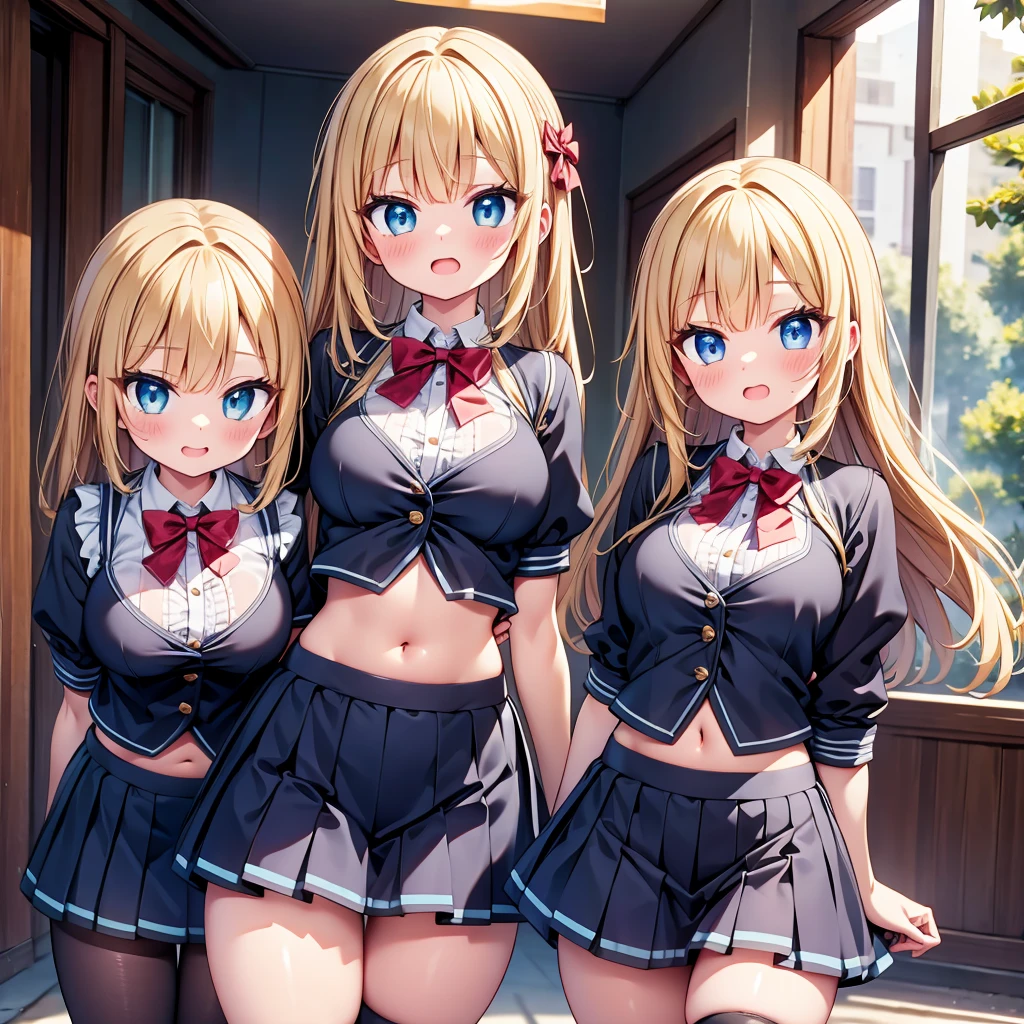 (cute eyes:1.2), (sparkling eyes:1.2), highest quality,wonderful,finely,extremely detailed CG Unity 8K wallpaper, (Stand in line:1.2), (3 girls, clothed), (dirndl) , (midriff peek:1.2), (midium breasts), (open mouth:1.1), (long tongue:1.1), (mouth drool:1.1), (black stockings:1.1),(Thighs:1.2),(Waistline:1.2)