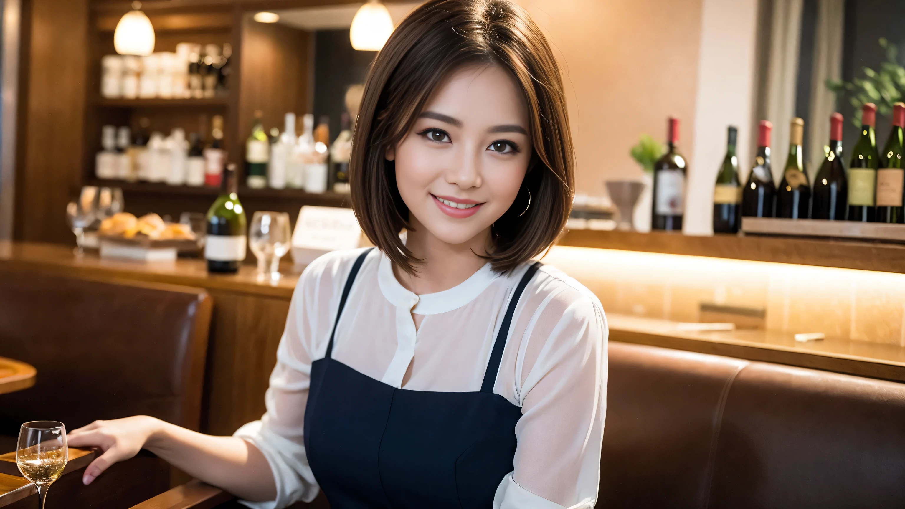 ((highest quality、8k、masterpiece:1.3))、Sharp focus:1.2、Beautiful woman perfect body:1.4、Slim body、((Bob Hale、Straight hair:1.2))、(to be born, highest quality, masterpiece:1.5), (Realistic, Intricate details:1.2), Ultra-high resolution, Facial lighting、Spectacular view of the sunset sky and clouds、Amazing mountain views、A bright smile、wine glass、red wine 、Appetizer、Italian food、Wine bottle、Champagne、sparkling wine、, Beautiful Face, blue eyes, The light shines on your face, Blushing, short hair,Bright Face、Fox face、 (36 years old), 39 years old, Lady、Two beauties、Brown Hair、Shortcuts、Long sleeve shirt、dress、Pretty Woman 1, (slim face), (The body is slim), (Brown Hair), (Shortcuts), cheeks turn a little red,Attractive beauty、, Out of the window, A beautiful and detailed night view unfolds.........., restaurant, In a prominent place (From the waist up) Nova Frog Style, actress, model, Upper Body, White wine, slim, wine glass, A wine glass placed in the middle, smile, (smile: 1.15), Beautiful fine grain, Depth f/2,saturation, High Contrast, Strong light and shadow,Moist Body:1.5、3D texture、Delicate eyes、Brown Hair、The hair is very shiny、