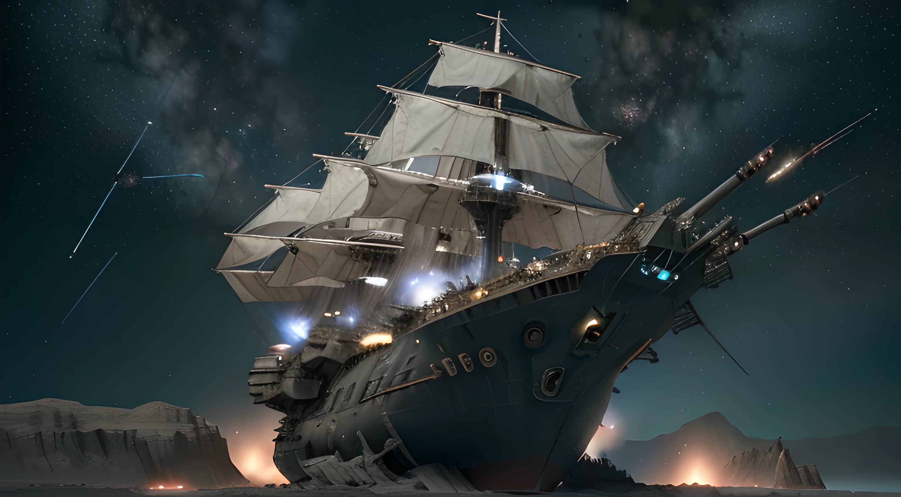 (8k, RAW photo, best quality, mastery:1.3),(realistic,photo-realistic:1.37),( Many alien spaceship approaching the atmosphere of earth ), the situation is space fighting, Colorfully Background of space elements, realistic, realising gun powder , full Combat seen, UFO destroying and other main spaceship produce a lot of gun powder, the seen is looking like adventure of universe,Other spaceships firing the main colonial pride ship with looking nearly the eyes of viewer, UHD ultra 
