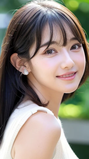 (8K, 超High resolution, highest quality, pieces fly:1.2),(26 years old:1.2)、(big smile)、(avert your eyes)、8K、Japanese girl raw portrait、超High resolution、highest quality、 (small breasts:1.5),(sleeveless knit dress:1.5)、(from below:1.2)、walk、support your chest with your hands、(Panty shot:1.2)、(city:1.4) Blake is (natural skin texture、fine skin、hyper realism、Super sharpness)、intricate details、written boundary depth、idol sculpture、actress model pose、 lady、、long black hair、Rear view、beautiful butt、star piece、highest quality、High resolution))、(1 girl)、(realistic:1.4)、alone、close your mouth、happy smile、smile happily、pretty black hair、Big eyes、Clear double eyelids、eyelash、stick out ears、long neck、Absolute area、beautiful clavicle、perfect face、bangs、pretty bangs、thin lips、Fair skin、small face、face becomes smaller、draw all the heads、look slightly upward at the camera、(look at the audience、eye highlights、light brown eyes、lip gloss chest bulge、squat、white boots、exposed breast, exposed nipple, beautiful breast