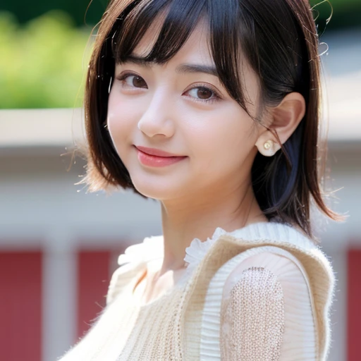 (8K, super High resolution, highest quality, pieces fly:1.2),(26 years old:1.2)、(big smile)、(avert your eyes)、8K、Japanese girl raw portrait、超High resolution、highest quality、 (small breasts:1.5),(sleeveless knit dress:1.5)、(from below:1.2)、walk、support your chest with your hands、(Panty shot:1.2)、(city:1.4) Blake is (natural skin texture、fine skin、hyper realism、Super sharpness)、intricate details、written boundary depth、idol sculpture、actress model pose、 lady、、long black hair、Rear view、beautiful butt、star piece、highest quality、High resolution))、(1 girl)、(realistic:1.4)、alone、close your mouth、happy smile、smile happily、pretty black hair、Big eyes、Clear double eyelids、eyelash、stick out ears、long neck、Absolute area、beautiful clavicle、perfect face、bangs、pretty bangs、thin lips、Fair skin、small face、face becomes smaller、draw all the heads、look slightly upward at the camera、(look at the audience、eye highlights、light brown eyes、lip gloss chest bulge、squat、white boots、exposed breast, exposed nipple, beautiful breast, huge tits, puffy nipple, nip slip,