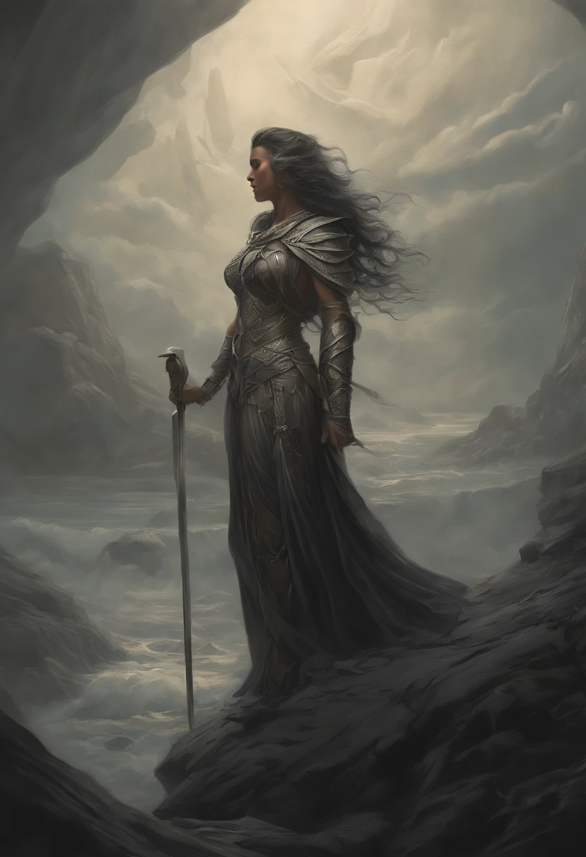 charcoal pencil drawing, artwork, best quality, (extremely detailed 8k CG unit wallpaper), (best quality), (best illustration), (best shadow), absurdities, Realistic lighting, (Abyss), beautiful glow detailed, art by PeterMohrBacher,