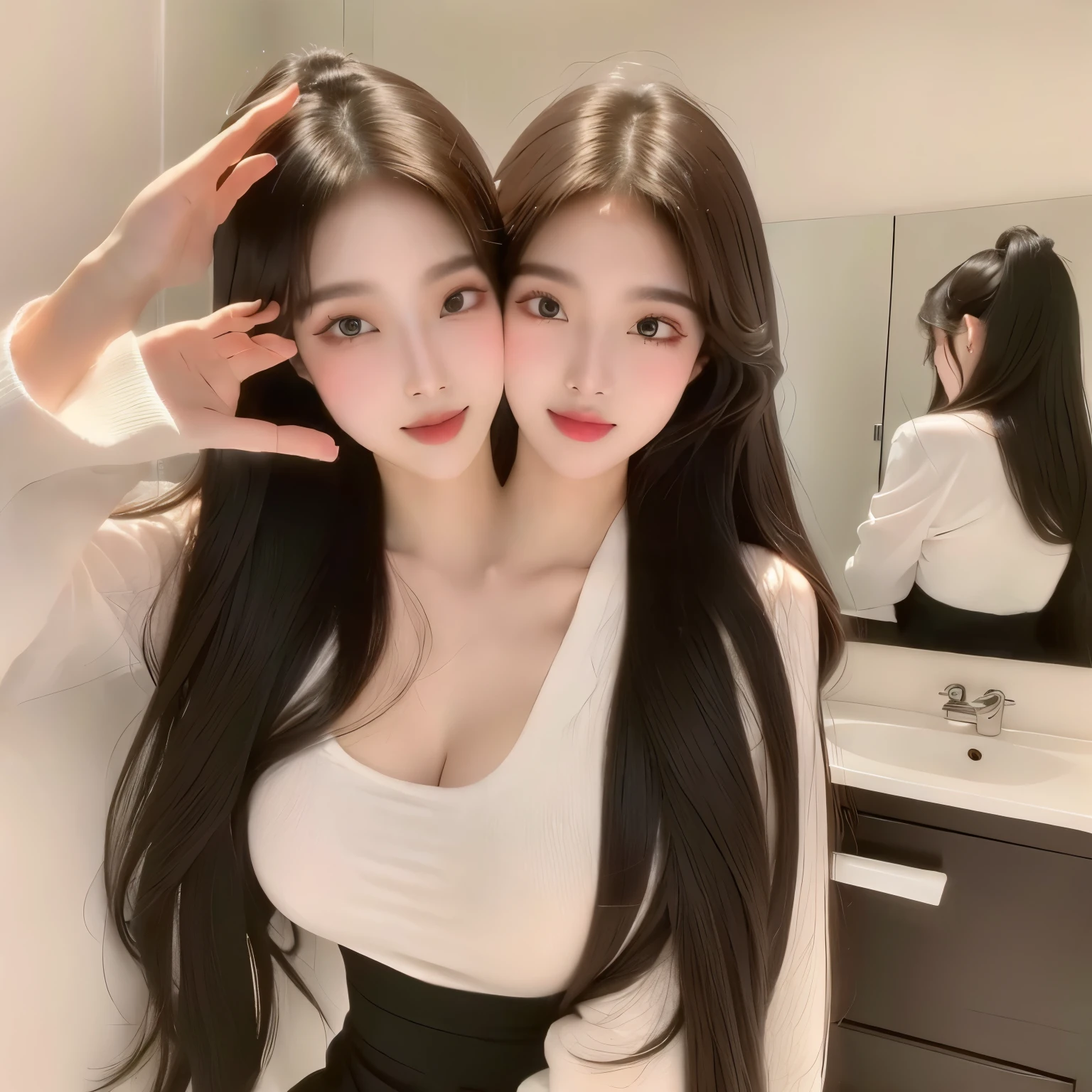 bestresolution, (2heads:1.2), korean girls,