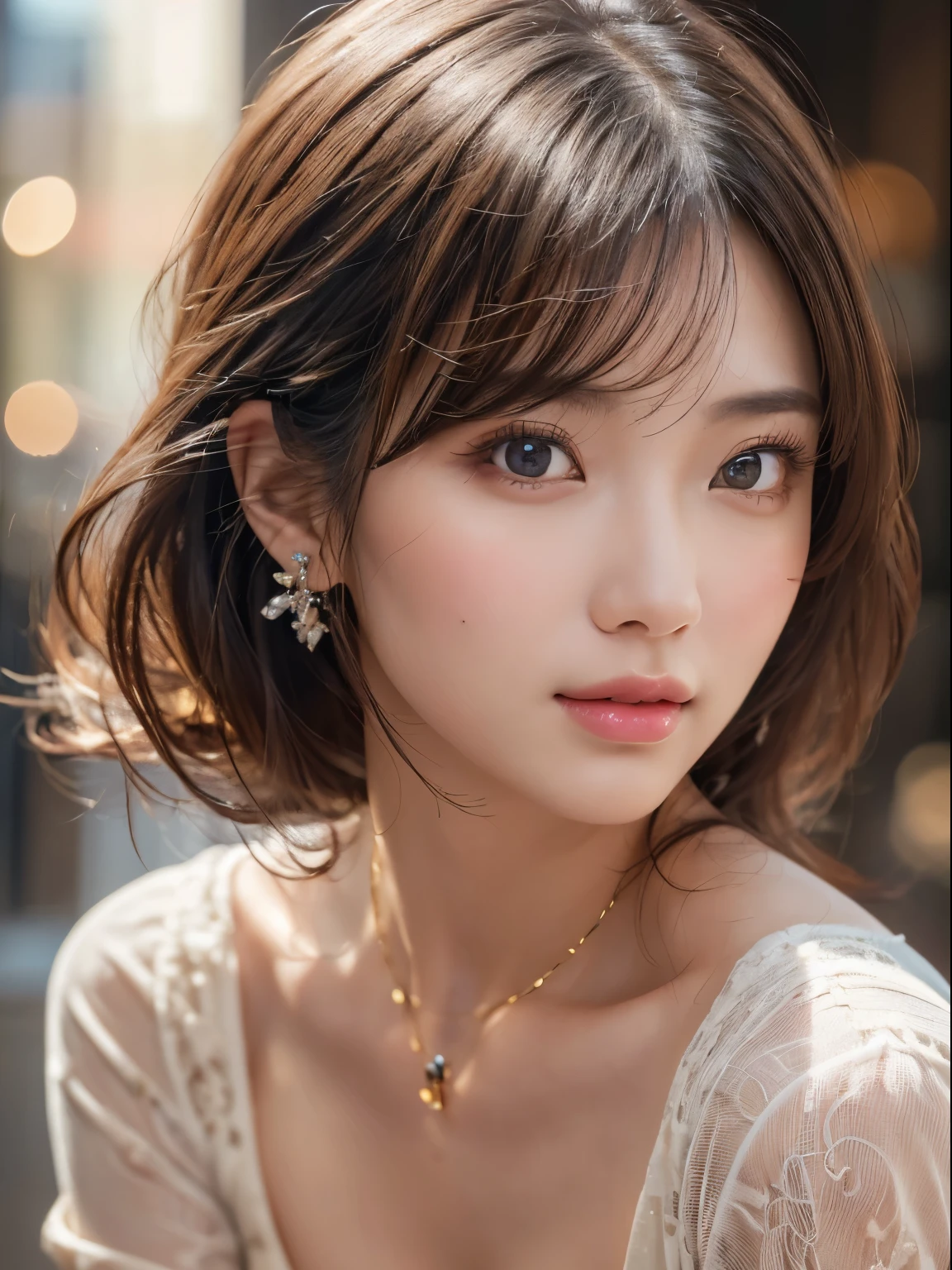 ((highest quality)),(超A high resolution),(Very detailed),(Detailed Description),((The best CG)),(masterpiece),super precision art、(highest quality、8k、32k、masterpiece)、(Realistic)、(Realistic:1.2)、(High resolution)、Very detailed、Very beautiful face and eyes、1 female、((Narrow eyes、Drooping eyes:1.4、Detailed eyes))、Tight waist、Delicate body、(highest quality、Attention to detail、Rich skin detail)、(highest quality、8k、Oil paint:1.2)、Very detailed、(Realistic、Realistic:1.37)、Bright colors