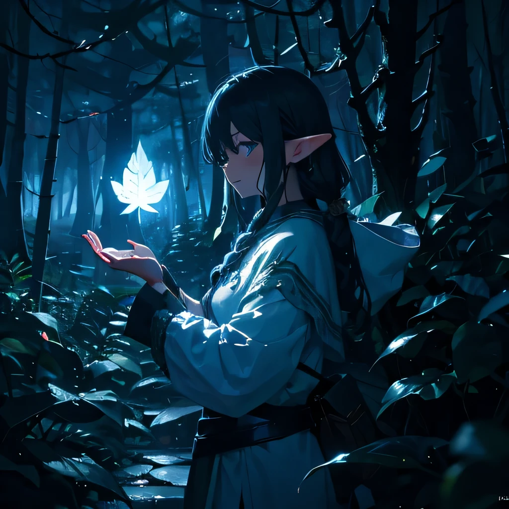 Elf、magic、Warrior、Real、forest、magic、darkness、Horror、Rin々Shii、Leaf clothes
