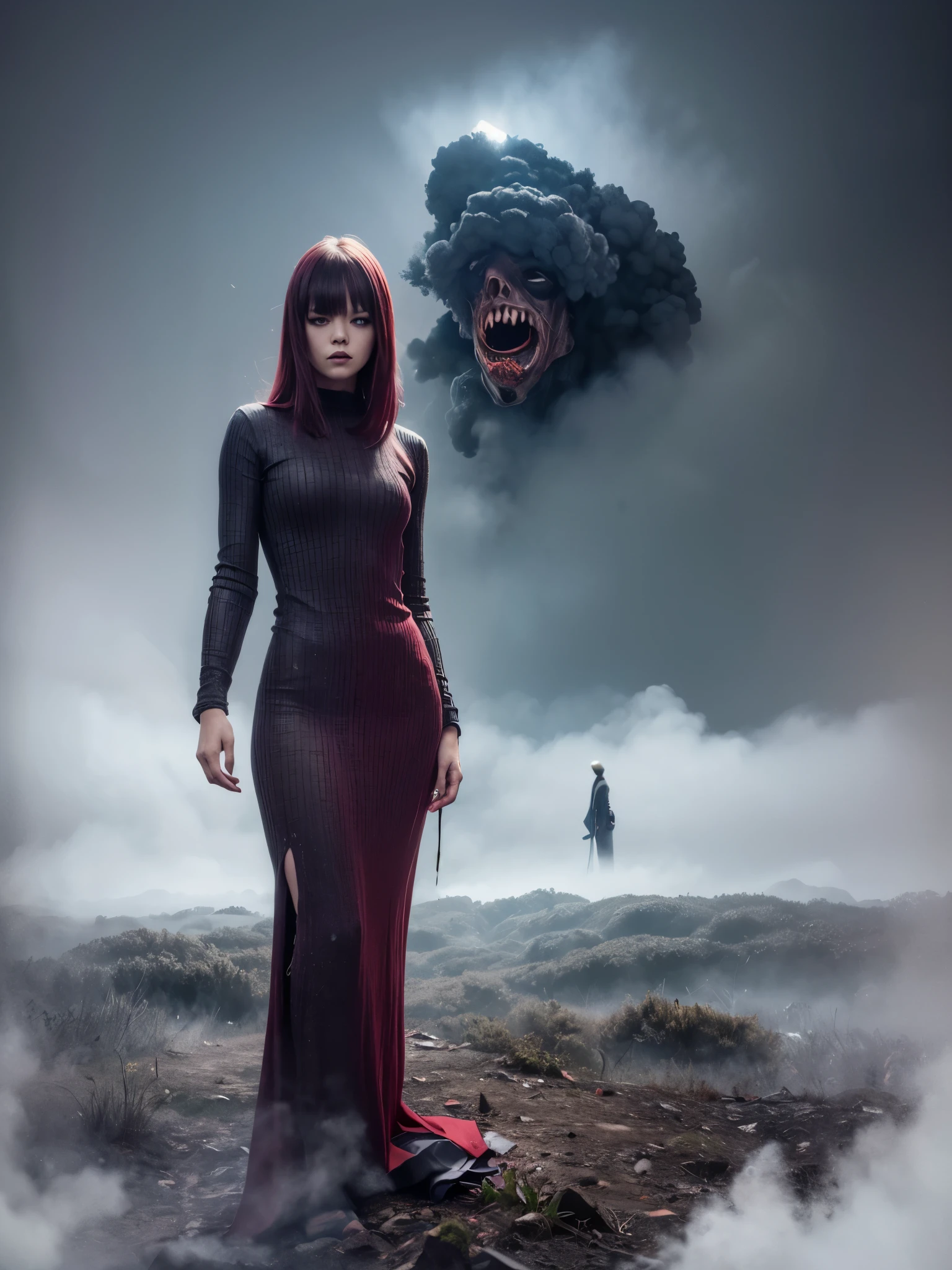 a beautiful girl, full body,
horror, broken, distorted, sky, fog, smoke, dark forest,
Junji Ito,
masterpiece, ultra high res, high quality,