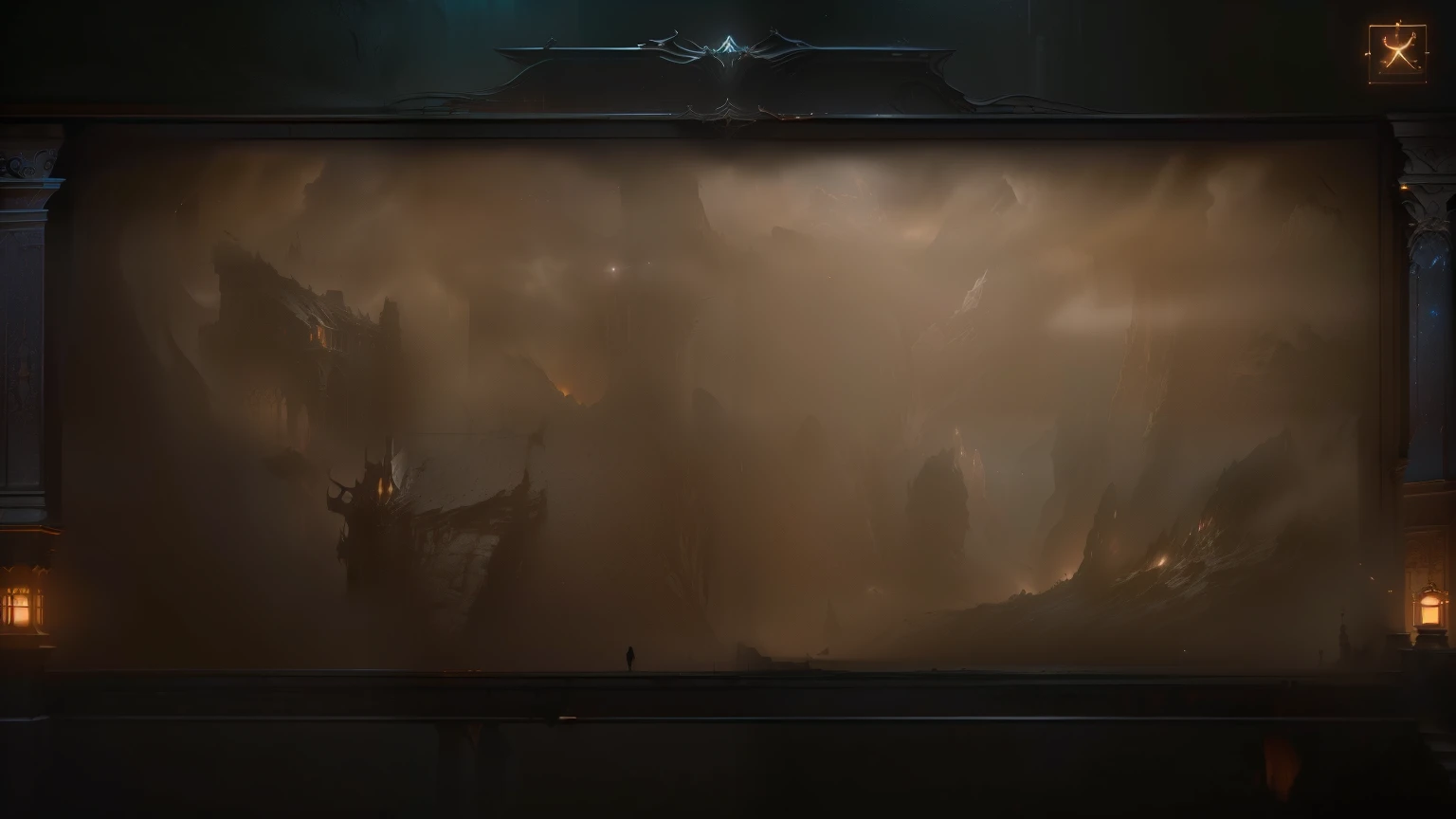masterpiece, best quality, (Extremely detailed CG Unity 8K wallpaper), (best quality), (Best Illustration), (The best shadow), absurd, Realistic lighting, (abyss), Beautiful and delicate light, Artworks by Peter Mohr Bacher,European and American architecture，diablo concept art.