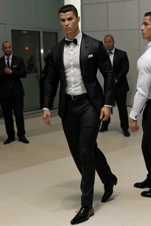 Bodyguards man Cristiano Ronaldo