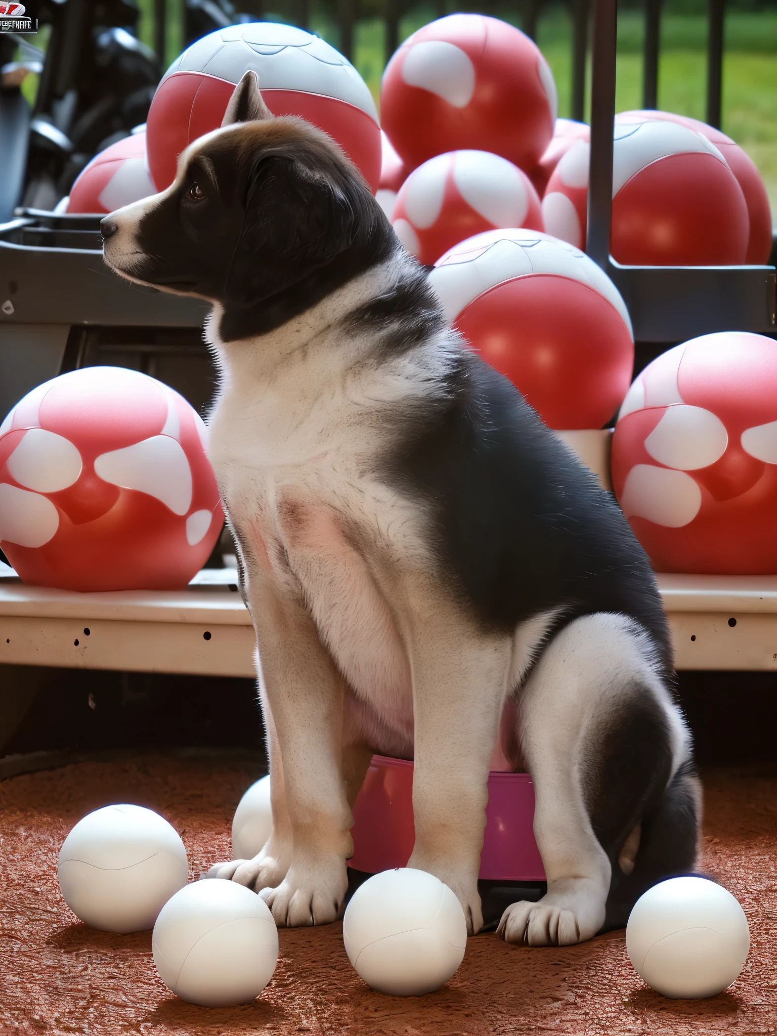 (((feral puppy, fluffy, big sheath, hyper balls, sitting on balls, cumshot, in house)))), best quality, photorealistic, hyperrealistic, ultradetailed, detailed background, side view