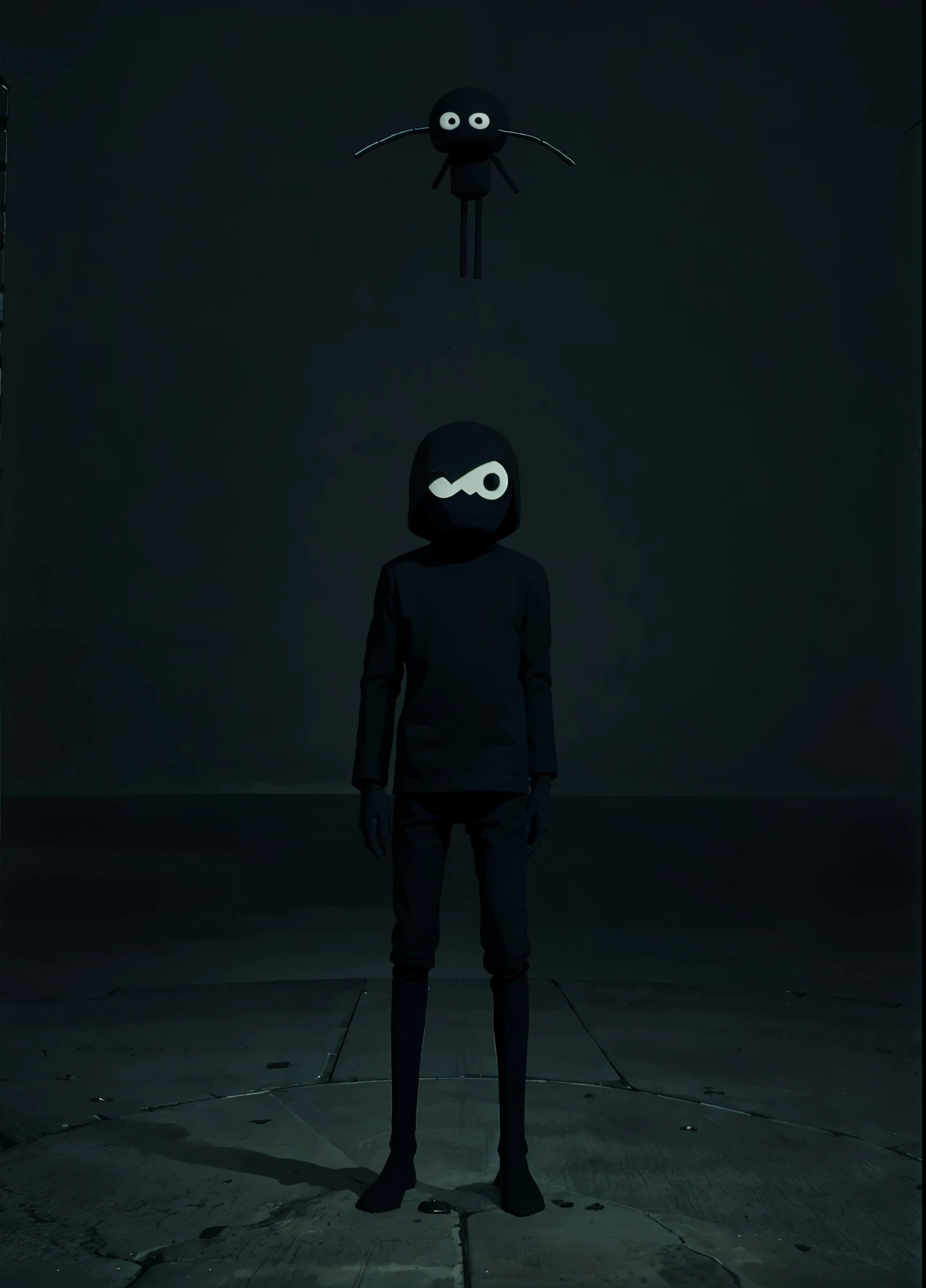 An enderman art with ghibli studio style