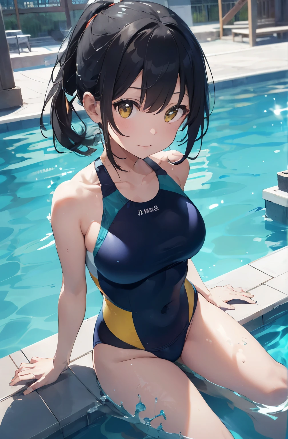 High resolution、A silver-haired girl drawn in the style of Japanese anime、A person sitting on a swim ring in an empty resort night pool々situation。She is wearing an attractive white bikini.、White swimsuit、The pool is beautifully lit、The surroundings are quiet and relaxing.、
(Masterpiece 1.5),super high quality, Very detailed,Perfect drawing,NFSW、beautiful woman、beautiful, Glowing Skin、A kind smile、beautiful black hair、Braiding、(((beautiful白の水着)))、(((yellow White swimsuit))),3D、16K Illustrations、((Clear Face))、High resolution、Nice background、beautiful background、Spotlight、Vibrant colors、(((Detail View)))、Perfect beauty,beautiful指,beautiful手,Points First,nail,Place your arms behind your back,Wakame seaweed、Wakame seaweed、Wakame seaweed、Wakame seaweed、Wakame seaweed、Wakame seaweed、Wakame seaweed、