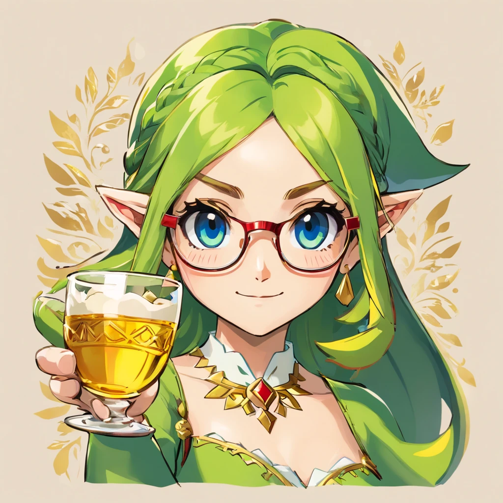 liquor　woman　Glasses