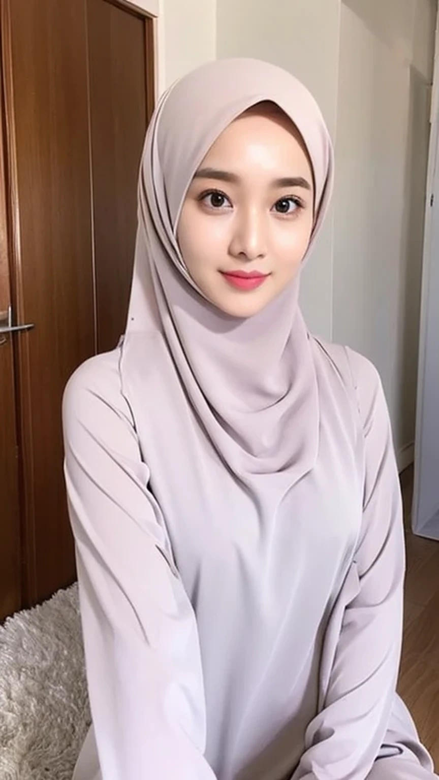 Beautuful Women、hijab, indonesian, a room、selfee、White Room、cute face、Vanrak Ayyans appears、1 girl, stylish