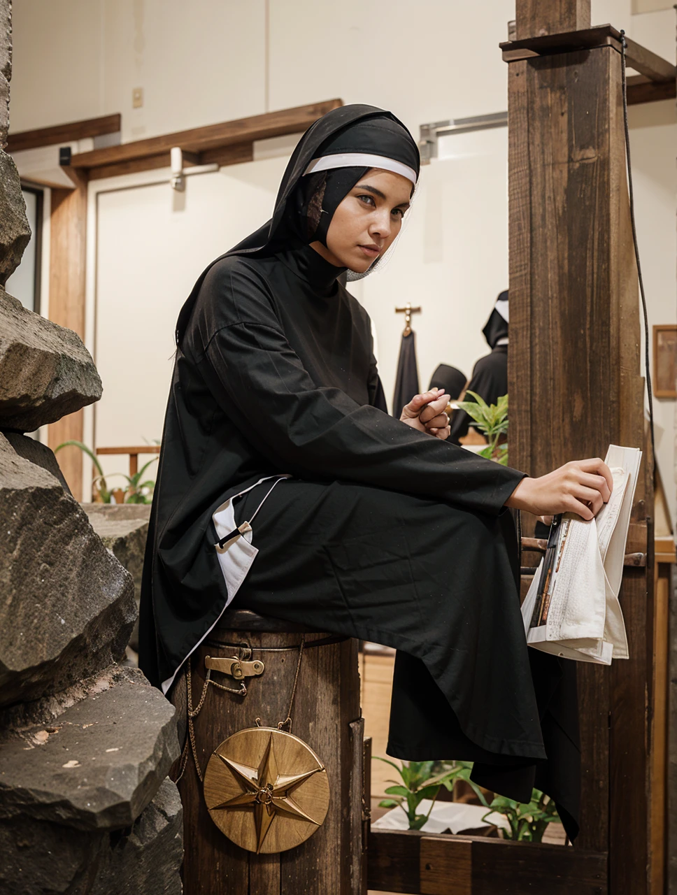 A black warrior nun
