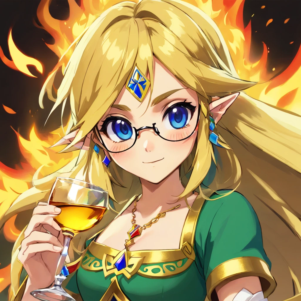 liquor woman Glasses burn